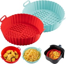 Air Fryer Silicone Liners 2Pcs, Silicone Air Fryer Liners 7.6 inch - £14.58 GBP