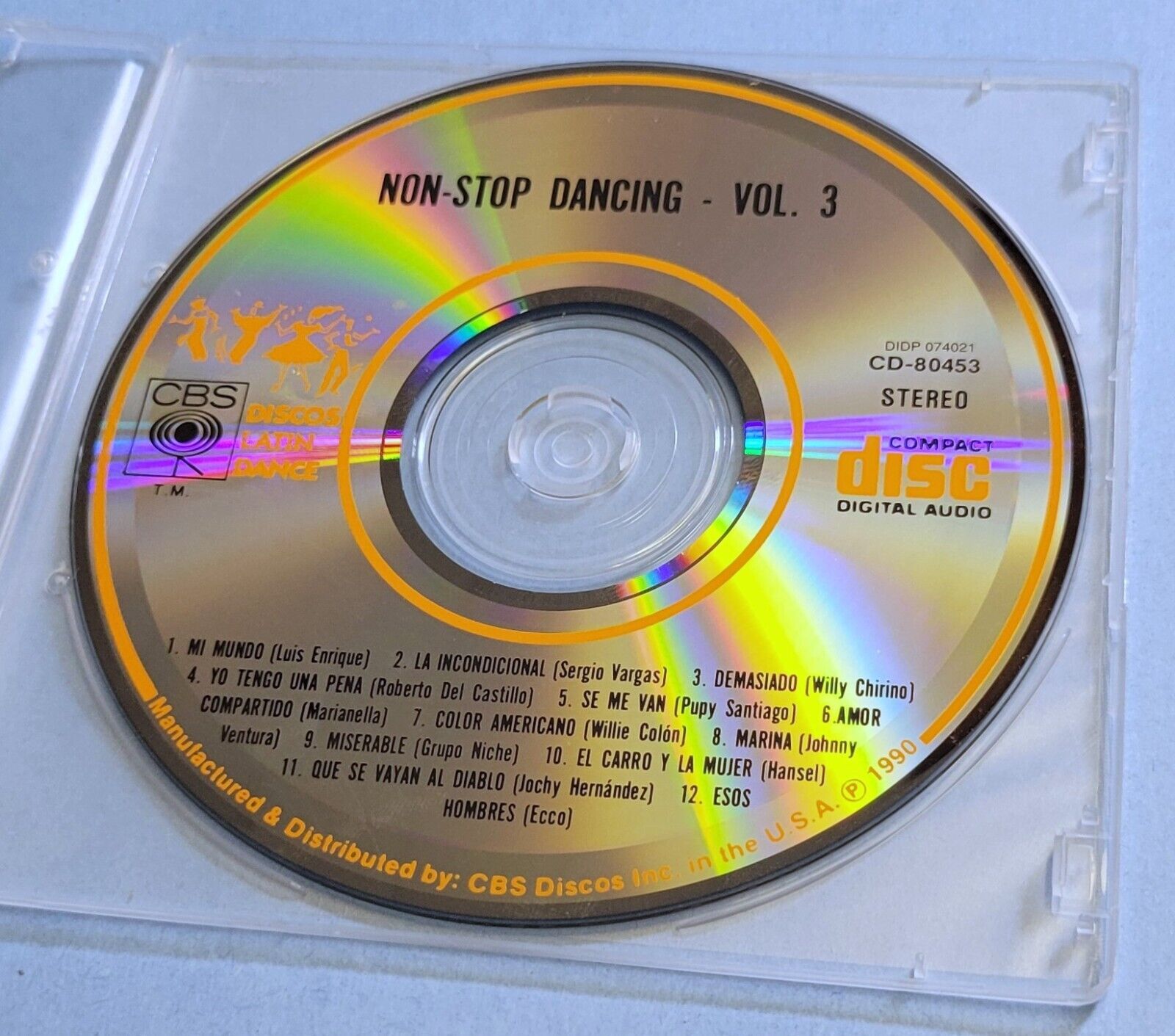 Non-Stop Dancing Vol 3. by Various Artists (CD, 1990 CBS Discos Latin Da... - $7.91