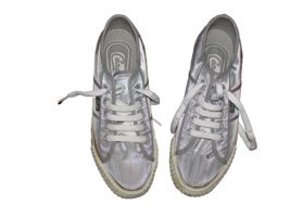 CANDIES SHOES, SILVER/WHITE 9M (bdrm clst) - $3.00
