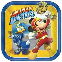 Mickey Roadster Racers Dessert Plates Birthday Party Supplies 8 Per Package New - $4.95