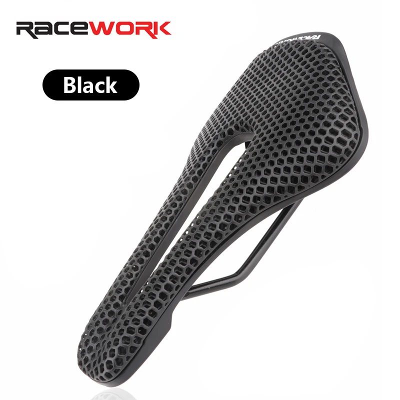 RACEWORK 3D Printed Bicycle Saddle Resins Honeycomb  Racing Bikes Seat Super Sof - £131.40 GBP