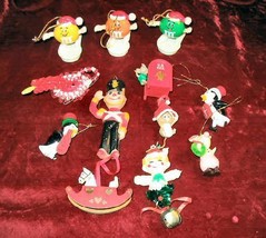 12 Vintage ChristmasTree Ornaments Hanging M&amp;Ms Assorted - £11.59 GBP