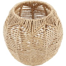 Rattan Table Lamp Rattan Woven Pendant Light Cover:Wicker Lamp Shade Rattan Ligh - £31.89 GBP