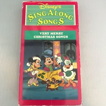 Disney&#39;s Sing Along Songs Very Merry Christmas Songs VHS Mickey Donald Duck - £19.65 GBP