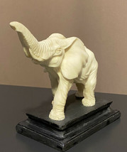 A. Santini Sculpture Alabaster Resin Elephant Figurine Figure Made In Italy - £43.79 GBP