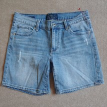 Lucky Brand Roll Up Distressed Denim Shorts Womens Size 2 26 Blue Cotton... - $21.78