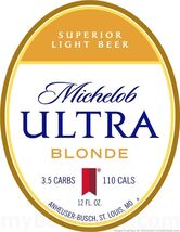 Michelob Light Beer Advertising Metal  Sign 8x12in Vintage Mancave Man C... - $452.17 MXN