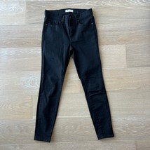 Madewell High Rise 9&quot; Skinny Jeans ISKO Stay Black sz 28 - $38.69