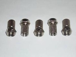 LOT OF 5 TWIST ON RG6 COAXIAL CABLE CONNECTORS PLUGS - $3.66