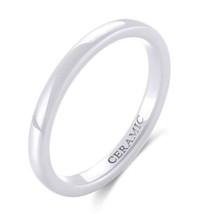 2mm 4mm 6mm White Ceramic Ring Black Wedding Engagement Men Women Rings Fashion  - £10.03 GBP