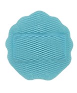 Dundee Deco Bath Pillow with Suction Cups - 13" x 13", Classic Light Blue Waterp - $26.45