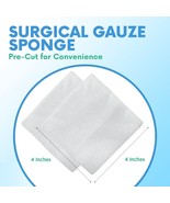 HEALQU Gauze Pads - Bag of 200 4x4&quot; Gauze Pads - 4-Ply, Non-Woven Surgic... - $7.91