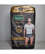 DEPEND Real Fit Incontinence Briefs for Men, Maximum Absorbency S/M Grey... - $35.19 CAD