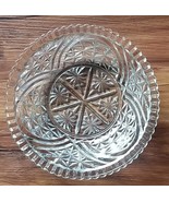 Vintage ~ 8&quot; Diameter ~ Clear ~ Pressed Glass ~ Serving Bowl ~ 2.5&quot; Deep - €25,96 EUR