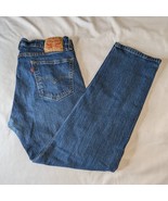 Men's Levi's 505 Regular Fit Denim Jeans for Men Blue 34 - $23.75
