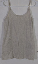 Forever 21 Juniors Tank Top Large Gray Cami Basic Layering Spaghetti Strap - £7.46 GBP