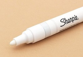 WHITE Oil Based paint marker Medium point permanent glass plastic Sharpi... - $21.63