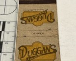 Matchbook Cover  Duggan’s A Place For Ribs restaurant Denver, CO  gmg   ... - $12.38