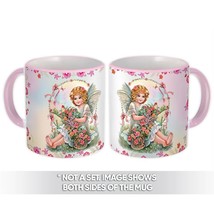 Angel Flowers : Gift Mug Catholic Religious Esoteric Victorian - £12.70 GBP