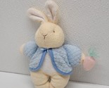Eden Peter Rabbit Terry Thermal Waffle Weave Bunny With Carrot Plush Bab... - £15.57 GBP
