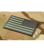 Infrared Reverse US Flag Uniform Patch IR US Army Navy USN USAF SEAL Gre... - $14.50