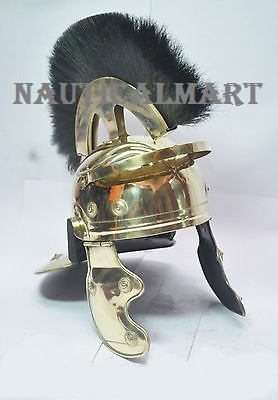 Roman Centurion Officer Helmet With Black Plume By Nauticalmart