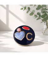 Anthropologie Monogram'C' Trinket Box - Green/NavyJewelry Dish with Lips Heart - $24.75