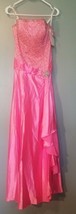 Tiffany Designs Style 6687 Pink Strapless Ball Gown Dress Size 6 - £84.09 GBP