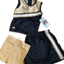 NCAA UCF Golden Knights Girl&#39;s 18 Months 3 Pc Cheerleader Outfit NEW - £17.99 GBP