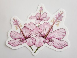 Pink Beautiful Flower Bunch Sticker Decal Awesome Gift Idea Embellishment Cute - £1.76 GBP