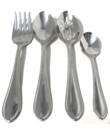 (4) Waterford Northbridge Serving Utensils Spoon &amp; Fork Stainless 18/10 ... - $80.67 CAD