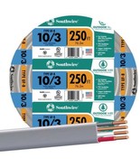 SOUTHWIRE COMPANY #13059155 250&#39; 10/3 W/G UF Cable - $644.53 CAD
