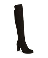 Stuart Weitzman All Jill Black Suede Knee High Boots, Size 9.5 M NEW - £460.04 GBP