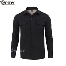 ESDY men&#39;s solid color plus velvet warm shirt - £44.06 GBP