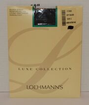 Loehmann's Silky Sheer Pantyhose Control Sandalfoot Size C Off Black F17033 - $9.85