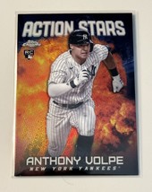 2023 Topps Chrome Update Anthony Volpe RC MLB Yankees Rookie Action Star... - £4.70 GBP