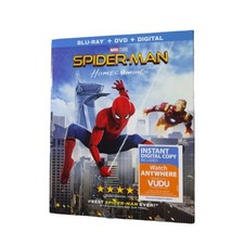Marvel Studios 2017 SpiderMan Homecoming Blu-ray + DVD + Digital &amp; sleeve PG13 - £7.49 GBP