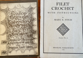 Scallop Edgings Embroidery Needlework. Vintage Crafting Book 12 by Anna ... - $27.72