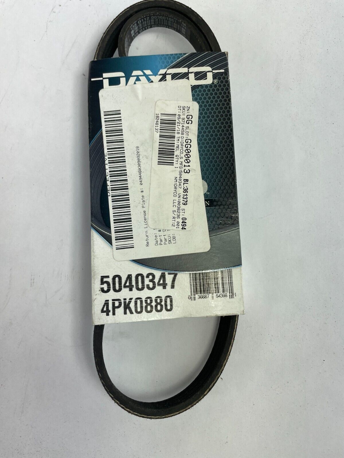 OEM Dayco Poly Rib Drive Rite 5040347 4PK0880 Check Belt Tensioner - $16.82