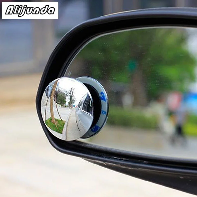 2pcs 360 degree feless small round mirror rear view blind spot gl mirror for  Fo - £64.37 GBP