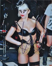 LADY GAGA SIGNED Photo - Stefani Joanne Angelina Germanotta - Just Dance, Poker  - £282.33 GBP