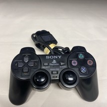 Sony PlayStation 2 Dual Shock Analog Controller - Black PS2 Tested And W... - $14.85