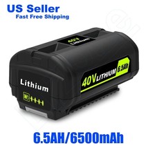 Lizone 6.5AH 40V Lithium Battery for Ryobi 40V 2.6Ah 2 Ah Battery OP4026... - $107.99