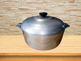 Vintage Magnalite GHC 4248 5qt Round Dutch Oven Stock Pot &amp; Lid Made In ... - $57.00