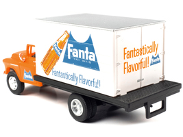 1957 Chevrolet Refrigerated Box Truck Orange with White Top &quot;Fanta&quot; 1/87 (HO) Sc - £28.48 GBP