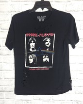 Pink Floyd Dark Side Of the Moon Punked Up Distressed Cotton Band Tee Women Med - £7.46 GBP