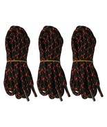 3pair 5mm Thick Heavy duty Round Hiking Work Boot Shoe laces Strings Men... - £7.00 GBP