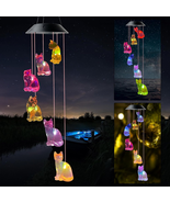 Cat Wind Chimes, Solar Cat Lights for Outside, Garden Lawn Yard Outdoor ... - $587.01 MXN