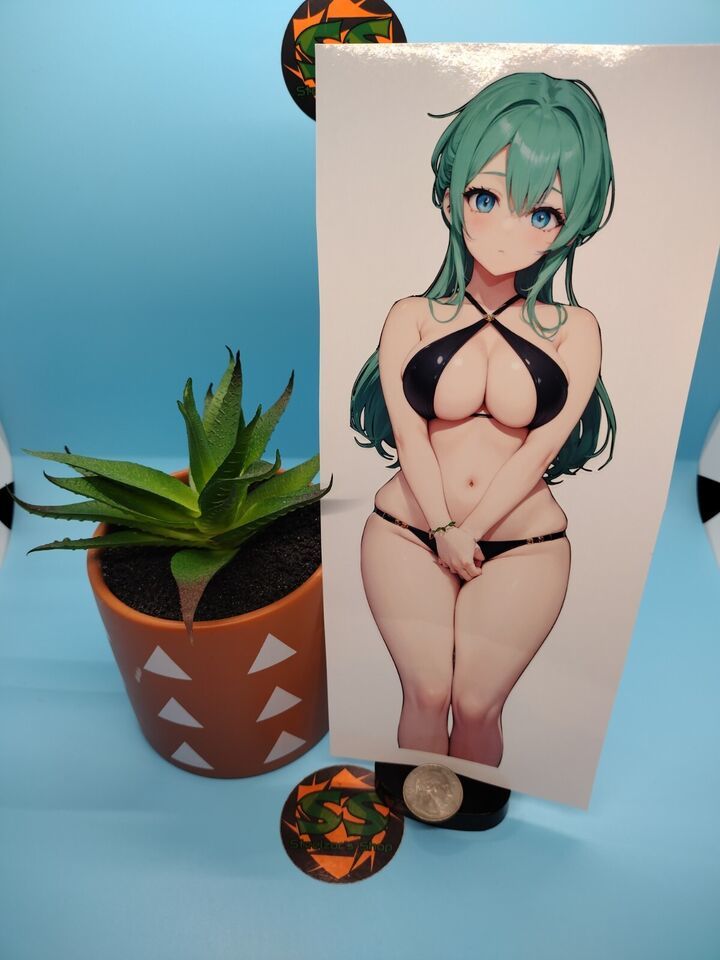 Custom Anime Girl - Bikini Girl - Waterproof Vinyl Sticker Decal - $1.00+