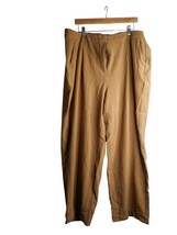OLD NAVY TAYLOR WIDE LEG HIGH WAIST Pleated TROUSER Sz 3X Taupe - $334.80 MXN